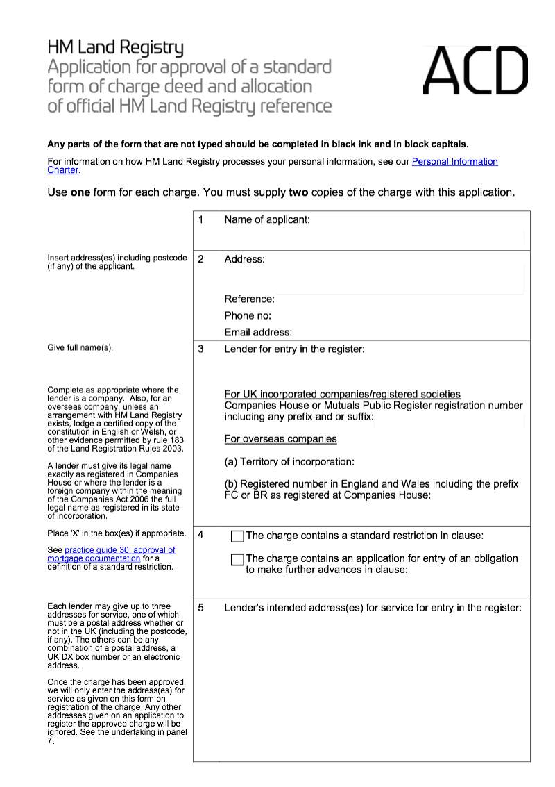 What Is A Charge Deed