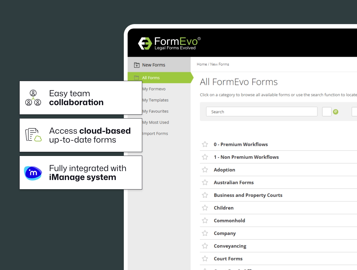 easy to use, and the admin time saved with fee earners has had a massive impact on the amount of fees they can produce.
